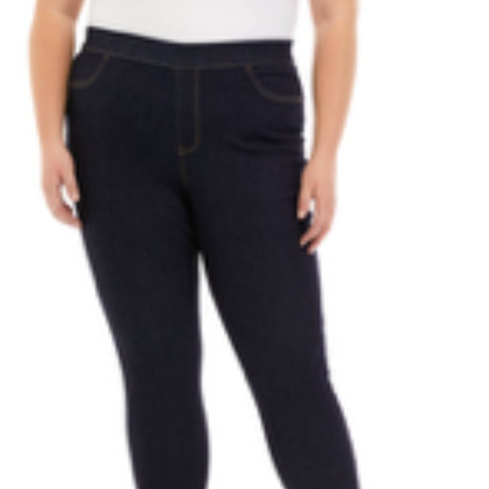Wonderly- Plus Size High Rise Pull On Skinny Jeans-22W